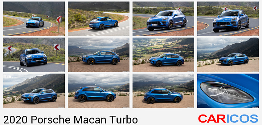 Porsche Macan Turbo | 2020MY |  (Color: Sapphire Blue Metallic) | Front Three-Quarter