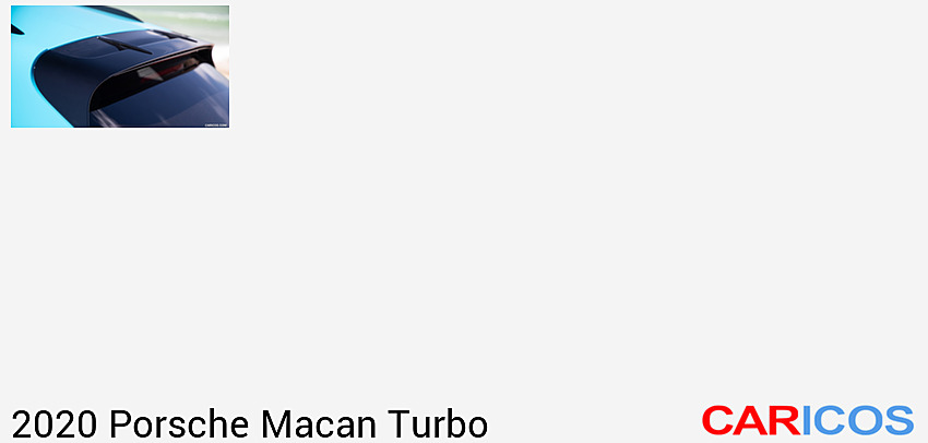 Porsche Macan Turbo | 2020MY |  (Color: Miami Blue) | Spoiler