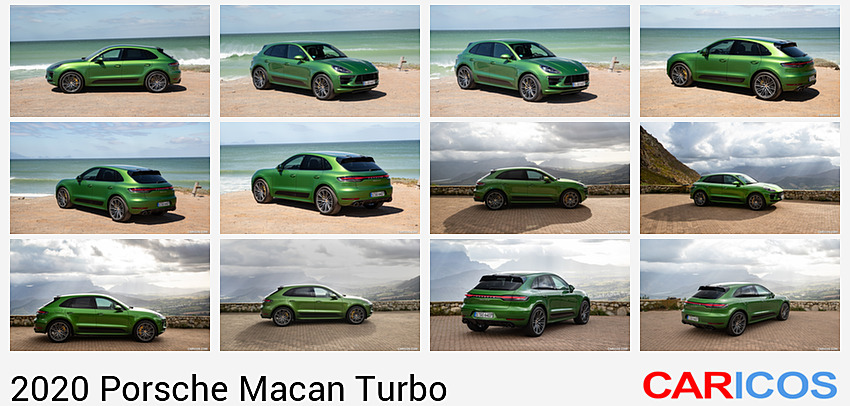 Porsche Macan Turbo | 2020MY |  (Color: Mamba Green Metallic) | Side