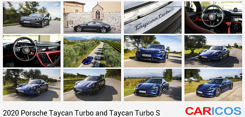 2020 Porsche Taycan Turbo S (Color: Volcano Grey Metallic) | Front