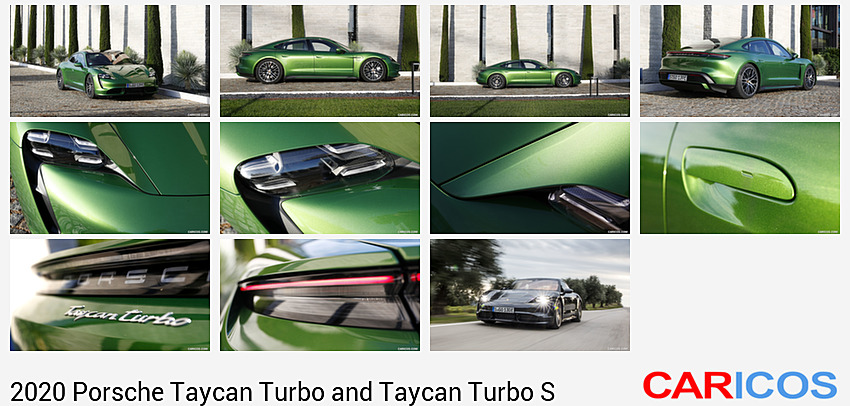 2020 Porsche Taycan Turbo (Color: Mamba Green Metallic) | Front