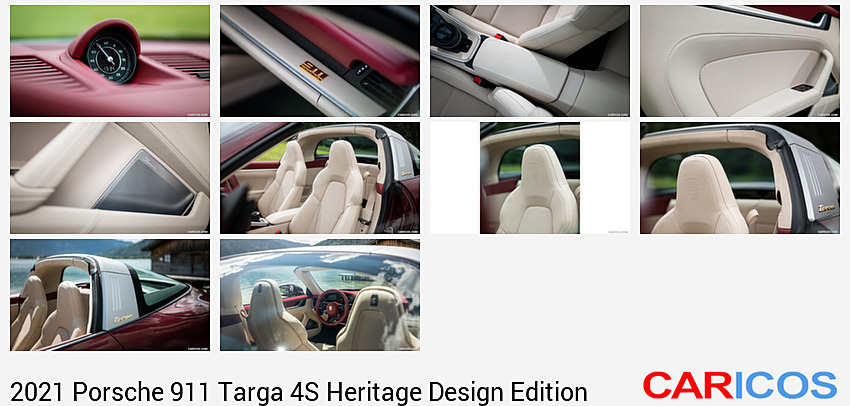 Porsche 911 Targa 4S Heritage Design Edition | 2021MY |  (Color: Cherry Metallic) | Interior, Detail