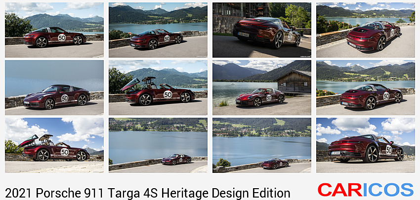 Porsche 911 Targa 4S Heritage Design Edition | 2021MY |  (Color: Cherry Metallic) | Side