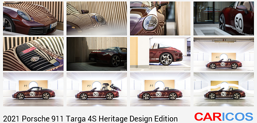 Porsche 911 Targa 4S Heritage Design Edition | 2021MY |  (Color: Cherry Metallic) | Headlight