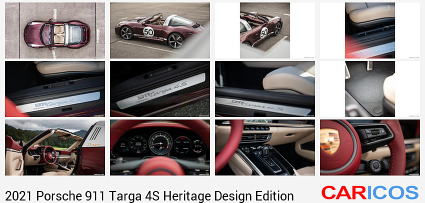 Porsche 911 Targa 4S Heritage Design Edition | 2021MY |  (Color: Cherry Metallic) | Top