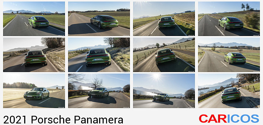 Porsche Panamera | 2021MY | 4S (Color: Mamba Green Metallic) | Rear Three-Quarter