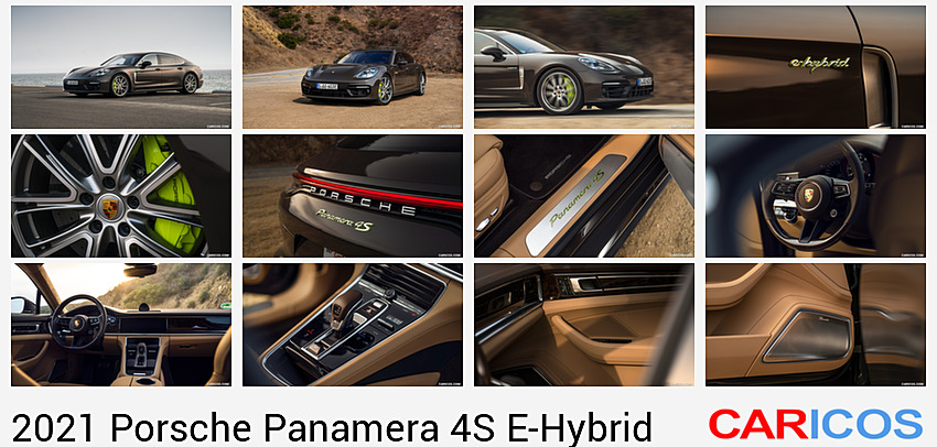 Porsche Panamera 4S E-Hybrid | 2021MY |  (Color: Truffle Brown Metallic) | Front Three-Quarter