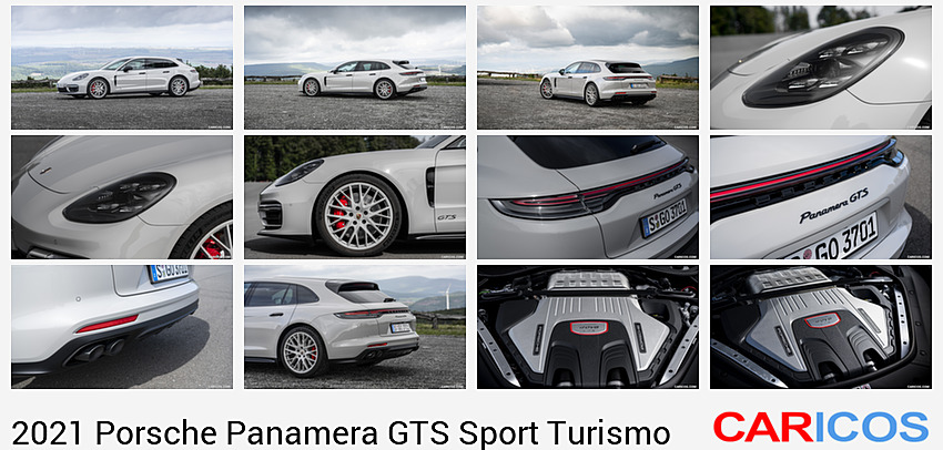 Porsche Panamera GTS Sport Turismo | 2021MY |  (Color: Crayon) | Front Three-Quarter