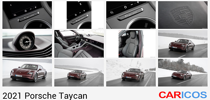 Porsche Taycan | 2021MY |  (Color: Frozen Berry Metallic) | Central Console