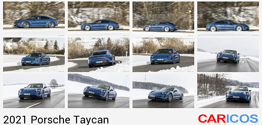 Porsche Taycan | 2021MY |  (Color: Neptune Blue) | Side