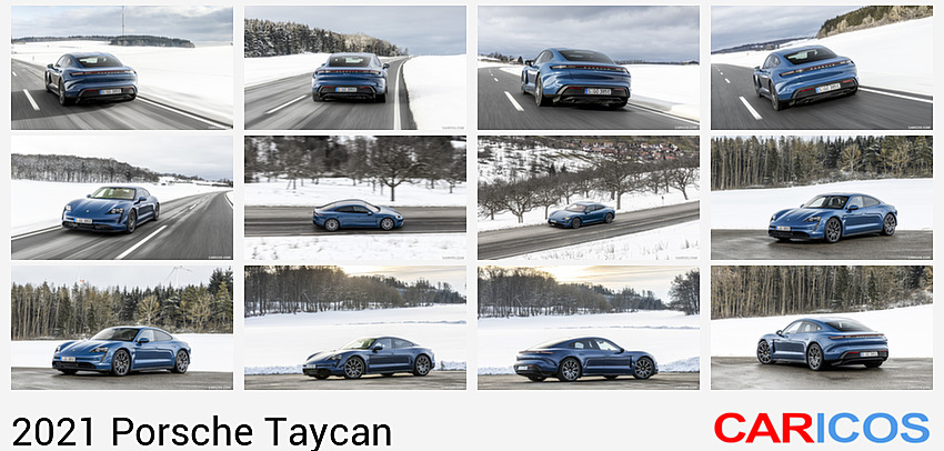 Porsche Taycan | 2021MY |  (Color: Neptune Blue) | Rear