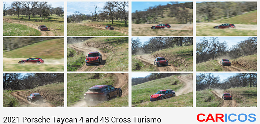 2021 Porsche Taycan 4 Cross Turismo (Color: Cherry Red) | Off-Road