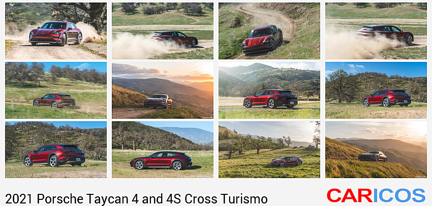 2021 Porsche Taycan 4 Cross Turismo (Color: Cherry Red) | Off-Road