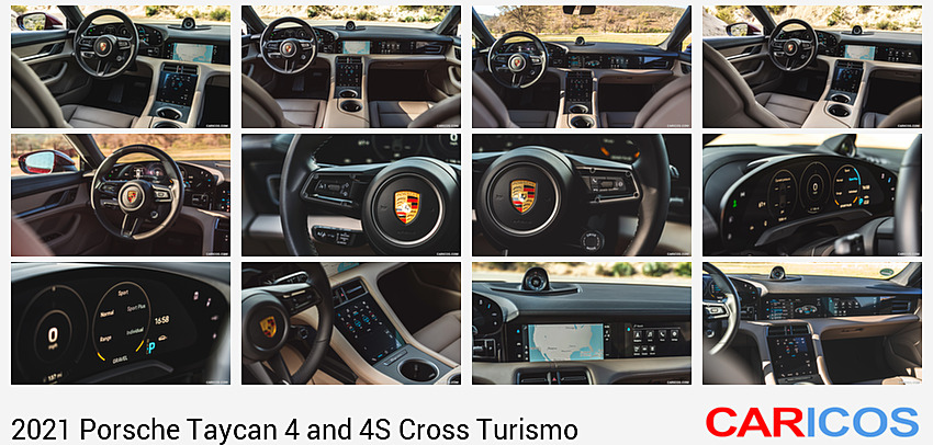 2021 Porsche Taycan 4 Cross Turismo (Color: Cherry Red) | Interior
