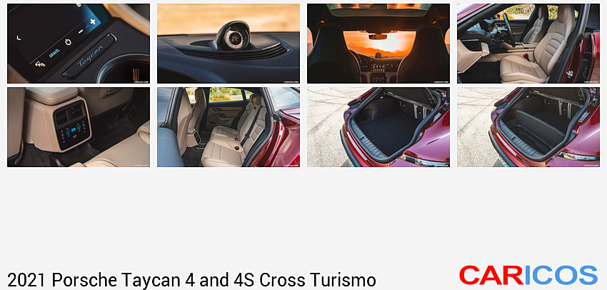 2021 Porsche Taycan 4 Cross Turismo (Color: Cherry Red) | Interior, Detail