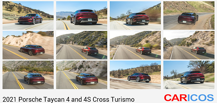 2021 Porsche Taycan 4 Cross Turismo (Color: Cherry Red) | Front