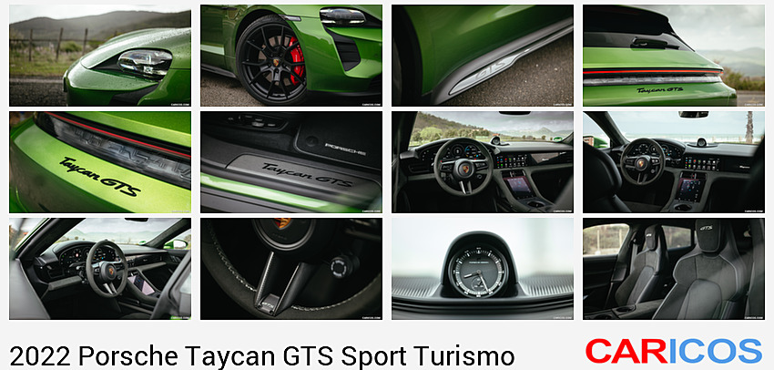 Porsche Taycan GTS Sport Turismo | 2022MY |  (Color: Mamba Green Metallic) | Headlight