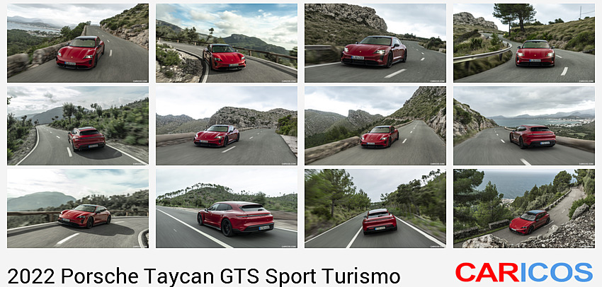 Porsche Taycan GTS Sport Turismo | 2022MY |  (Color: Carmine Red) | Front