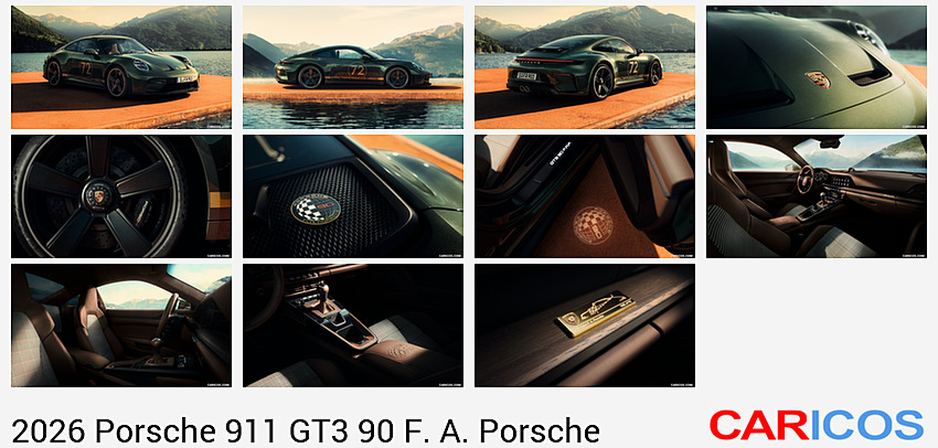 Porsche 911 GT3 90 F. A. Porsche | 2026MY | Front Three-Quarter