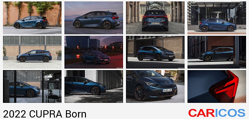 CUPRA Born | 2022MY |  (Color: Aurora Blue) | Side