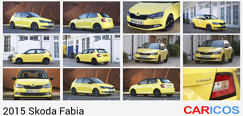 Skoda Fabia | 2015MY |  (Yellow) | Side