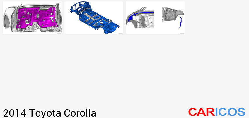 Toyota Corolla | 2014MY |  Dash Inner Silencer Pad | Technical Drawing