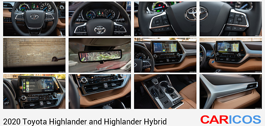 2020 Toyota Highlander Platinum Hybrid (Color: Ruby Flare Pearl) | Interior, Steering Wheel