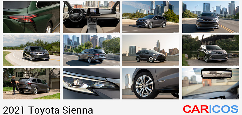 Toyota Sienna | 2021MY |  Hybrid Limited AWD (Color: Cypress Green) | Tail Light