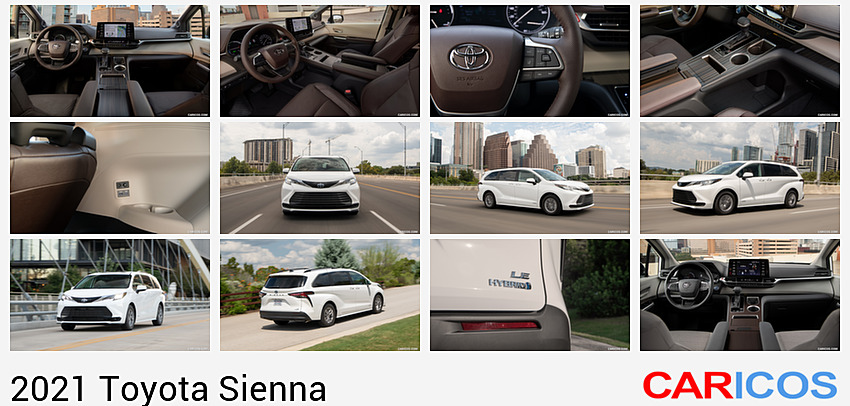 Toyota Sienna | 2021MY |  Hybrid Platinum (Color: Predawn Gray Mica) | Interior, Cockpit