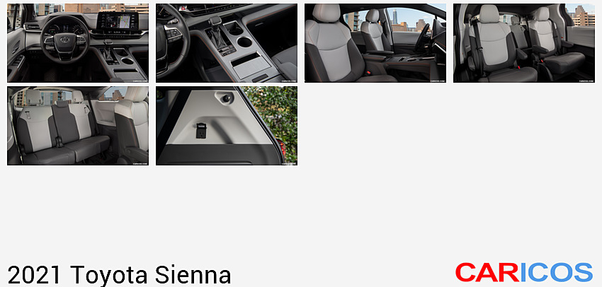 Toyota Sienna | 2021MY |  Hybrid XSE (Color: Ruby Flare Pearl) | Interior, Cockpit