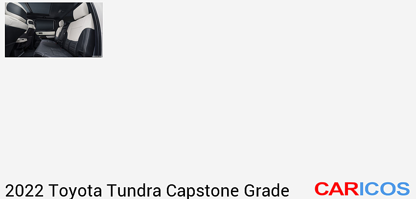 Toyota Tundra Capstone Grade | 2022MY | Interior, Rear Seats