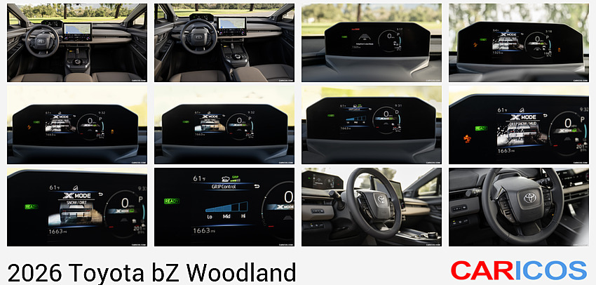 Toyota bZ Woodland | 2026MY |  Premium (Interior Color: Stone Brown) | Interior, Cockpit