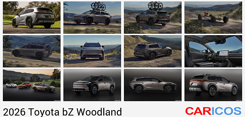Toyota bZ Woodland | 2026MY |  (Color: Steel) | Rear Three-Quarter