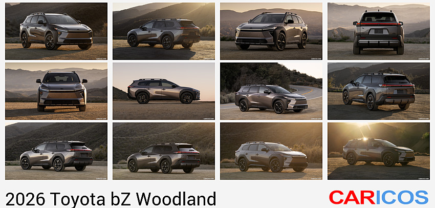 Toyota bZ Woodland | 2026MY |  Premium (Color: Bronze) | Front Three-Quarter