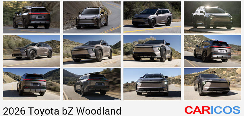 Toyota bZ Woodland | 2026MY |  Premium (Color: Bronze) | Rear Three-Quarter