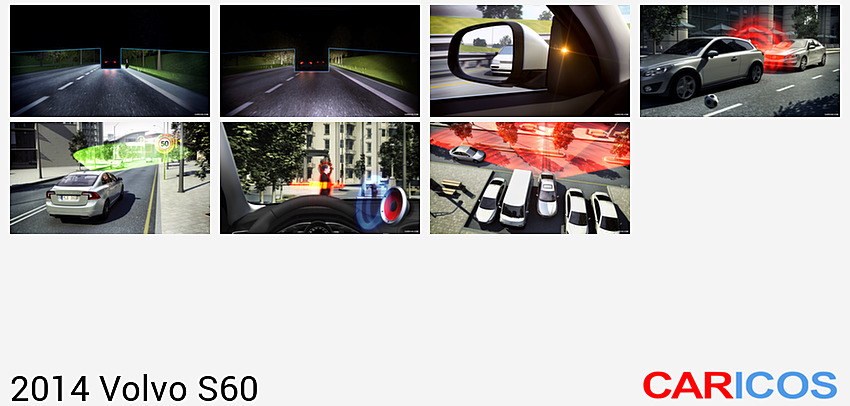 Volvo S60 | 2014MY |  Active High Beam Control | Technical Drawing