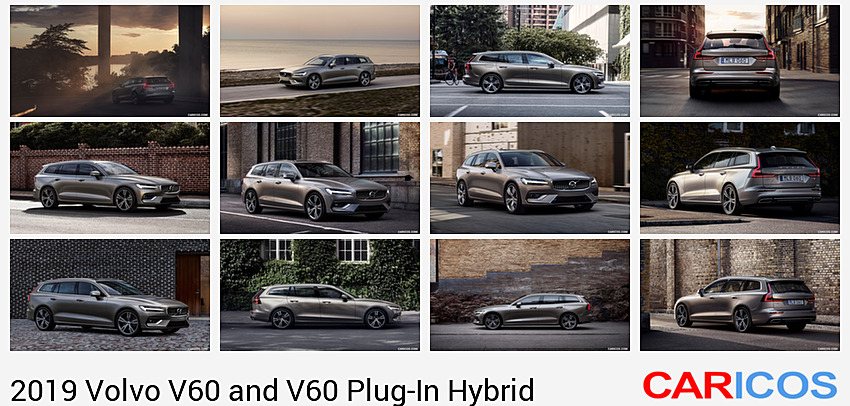 2019 Volvo V60 T6 AWD Inscription (Color: Pebble Grey Metallic) | Rear