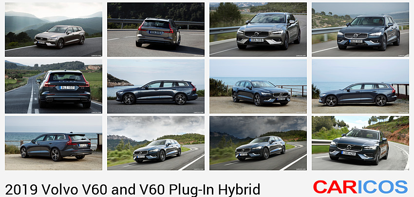 2019 Volvo V60 T6 Inscription (Color: Pebble Grey) | Front Three-Quarter