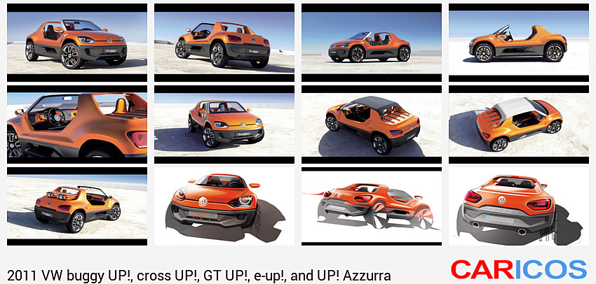 VW buggy UP!, cross UP!, GT UP!, e-up!, and UP! Azzurra