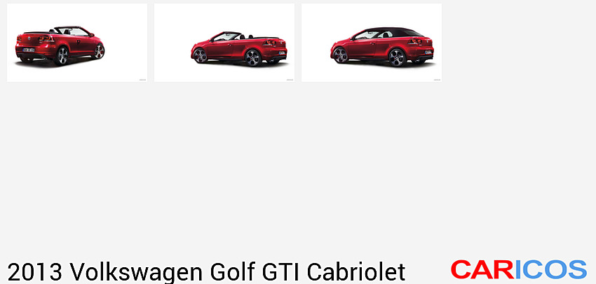 Volkswagen Golf GTI Cabriolet | 2013MY | | Rear