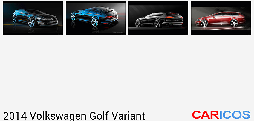 Volkswagen Golf 7 Variant (2014)  | Design Sketch