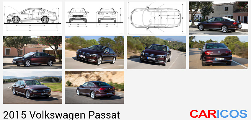 Volkswagen Passat | 2015MY | | Dimensions