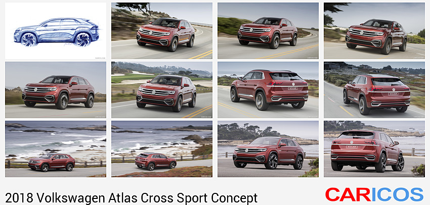 2018 Volkswagen Atlas Cross Sport Hybrid SUV Concept | Design Sketch