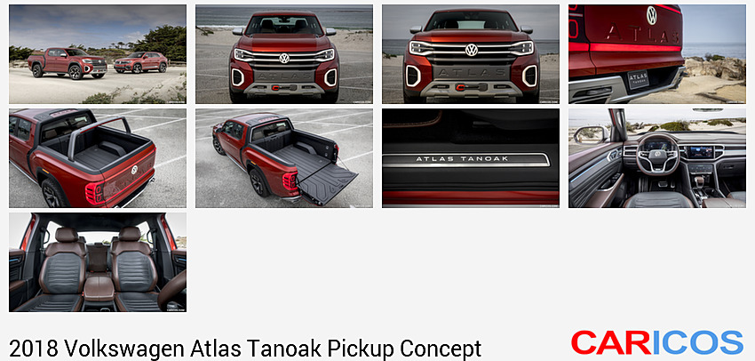 Volkswagen Atlas Tanoak Pickup Concept | 2018MY | and Atlas Cross Sport Concept