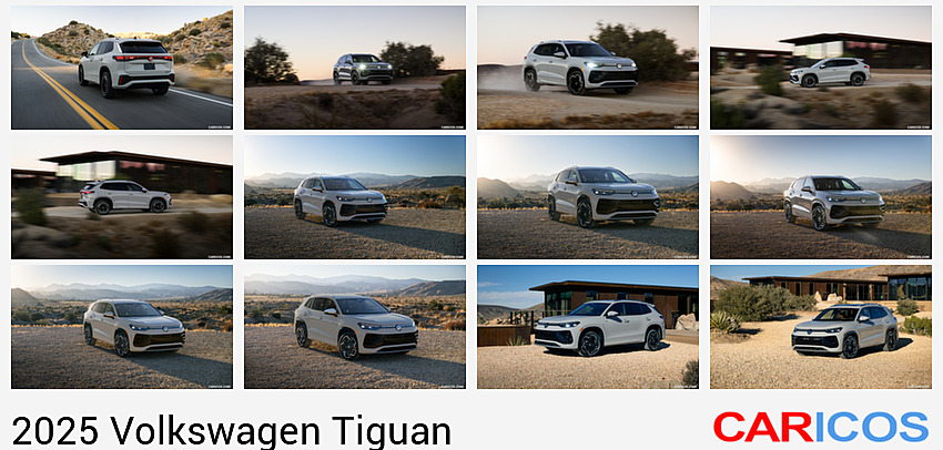 Volkswagen Tiguan | 2025MY |  R-Line (Color: Ascot Grey) | Rear Three-Quarter