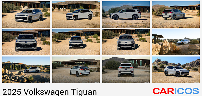 Volkswagen Tiguan | 2025MY |  R-Line (Color: Ascot Grey) | Front Three-Quarter
