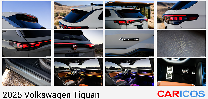 Volkswagen Tiguan | 2025MY |  R-Line (Color: Ascot Grey) | Spoiler
